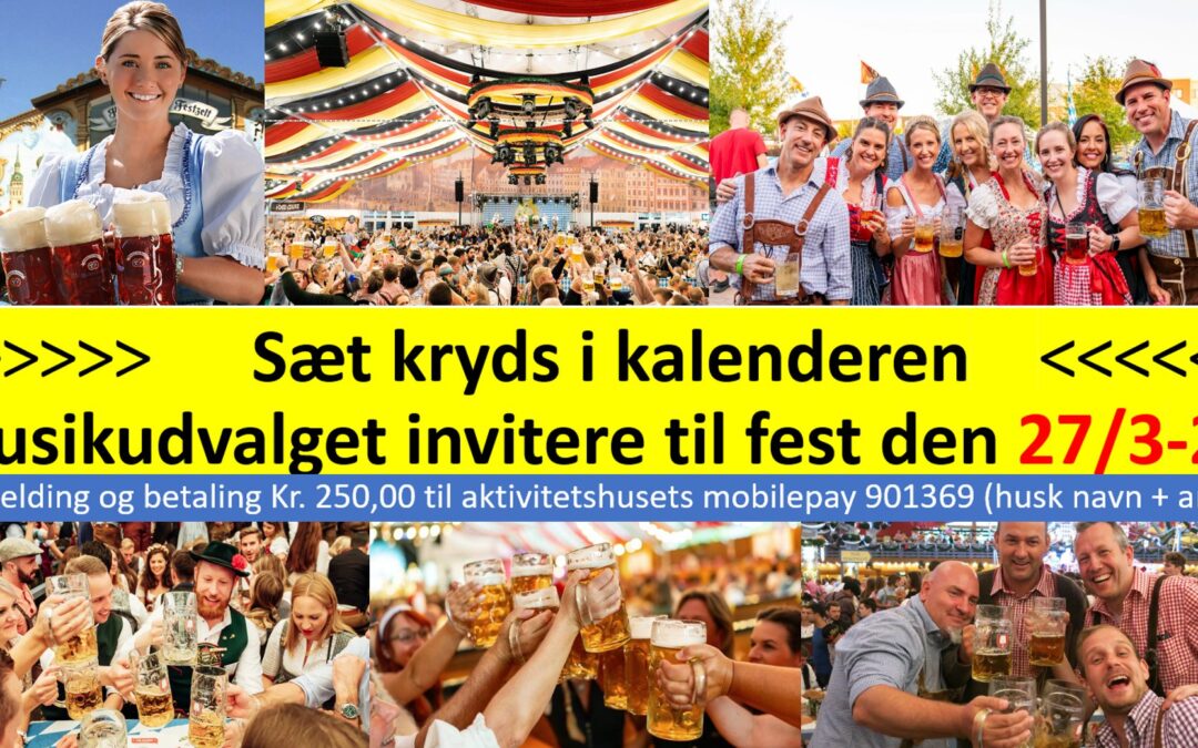 Oktoberfest i Haurum  aktivitetshus d. 27-03-2026