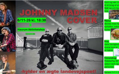 Johnny Madsen cover band d. 06-11-2026 i Haurum aktivitetshus